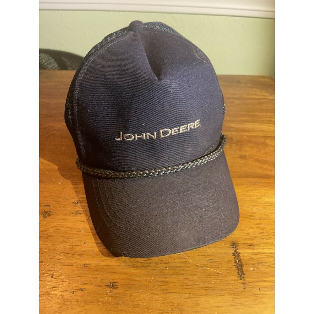 Vintage John Deere Blue Trucker Hat ~ Rare